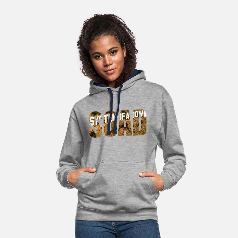 'SOAD' Unisex Hoodie Zweifarbig | Spreadshirt 2 'SOAD' Unisex Hoodie Zweifarbig | Spreadshirt – Bild 2