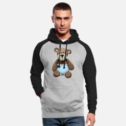 'Teddybär Teddy Bär Bärchen Kindergarten' Unisex Baseball Hoodie | Spreadshirt