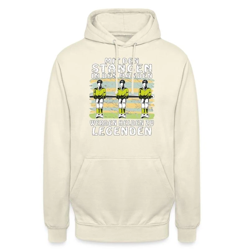 'TISCHFUSSBALL MIT DEN STANGEN IN DEN HÄNDEN' Unisex Hoodie | Spreadshirt 3 'TISCHFUSSBALL MIT DEN STANGEN IN DEN HÄNDEN' Unisex Hoodie | Spreadshirt – Bild 3