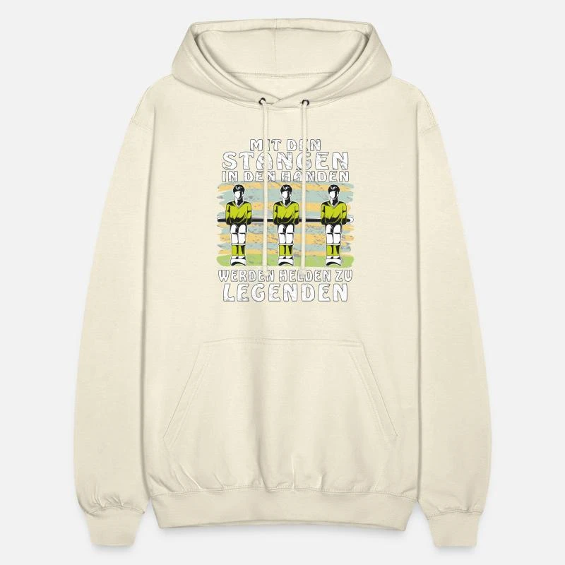 'TISCHFUSSBALL MIT DEN STANGEN IN DEN HÄNDEN' Unisex Hoodie | Spreadshirt 7 'TISCHFUSSBALL MIT DEN STANGEN IN DEN HÄNDEN' Unisex Hoodie | Spreadshirt – Bild 7