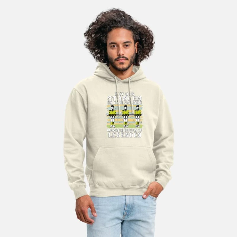 'TISCHFUSSBALL MIT DEN STANGEN IN DEN HÄNDEN' Unisex Hoodie | Spreadshirt 1 'TISCHFUSSBALL MIT DEN STANGEN IN DEN HÄNDEN' Unisex Hoodie | Spreadshirt