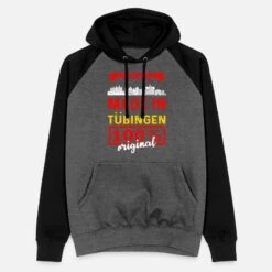 'Tübingen' Unisex Baseball Hoodie | Spreadshirt -Stedman Geschaft tuebingen unisex baseball hoodie 6