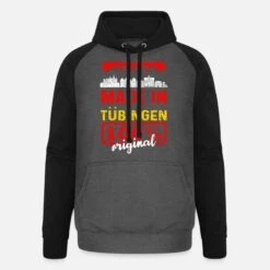 'Tübingen' Unisex Baseball Hoodie | Spreadshirt -Stedman Geschaft tuebingen unisex baseball hoodie 8