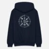 'Vegvisir Wikinger Kompass Mit Runenkreis Weiß' Unisex Kapuzenjacke | Spreadshirt