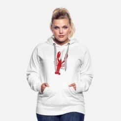 'Vintage Lobster Distressed Shirt Red - Lobster Tee' Frauen Premium Hoodie | Spreadshirt -Stedman Geschaft vintage lobster distressed shirt red lobster tee frauen premium hoodie 2