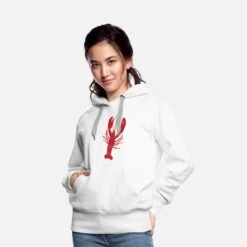 'Vintage Lobster Distressed Shirt Red - Lobster Tee' Frauen Premium Hoodie | Spreadshirt -Stedman Geschaft vintage lobster distressed shirt red lobster tee frauen premium hoodie 4