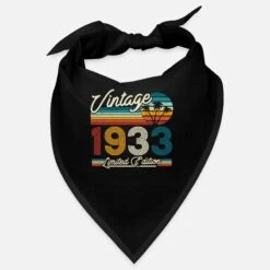 'Vintage Retro Geburtstagsgeschenk 90 Jahre 1933' Bandana | Spreadshirt -Stedman Geschaft vintage retro geburtstagsgeschenk 90 jahre 1933 bandana 2